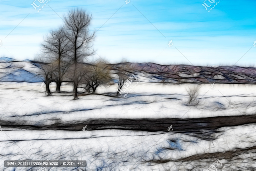 裝飾畫,,雪景