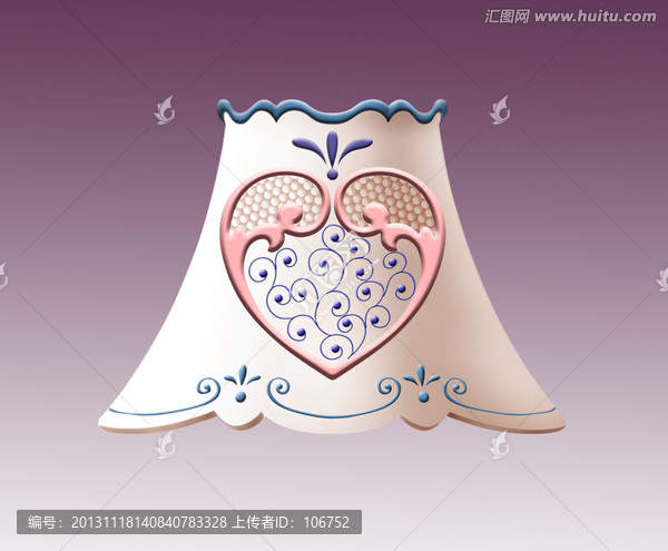 心型花紋