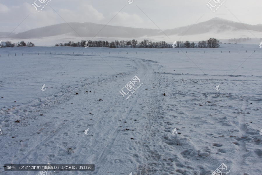 冬日雪原,暴风雪,丘陵起伏