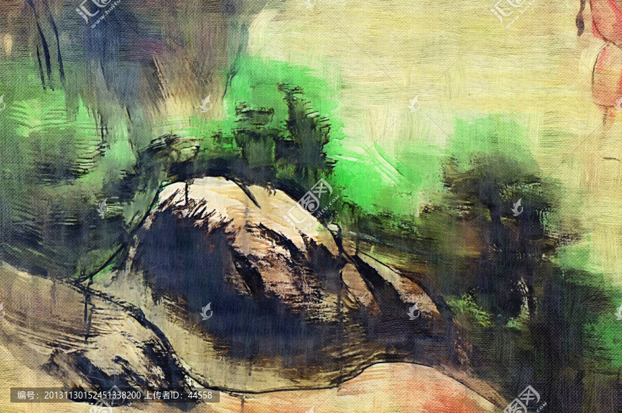 山水畫,抽象畫