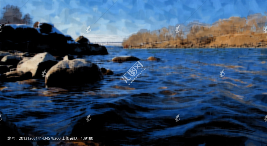 溪流（水彩畫(huà)）