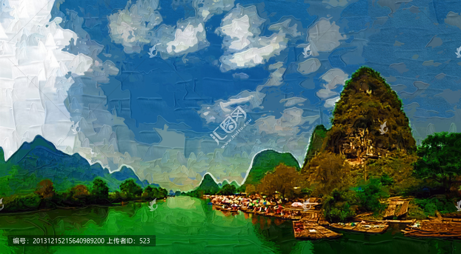 山水裝飾畫(huà)