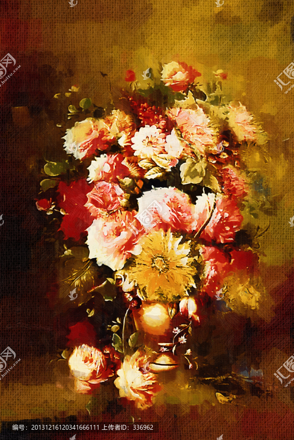 油畫花卉,裝飾畫花卉,靜物花卉