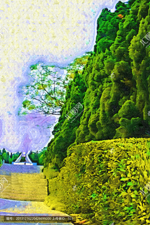 樹木油畫