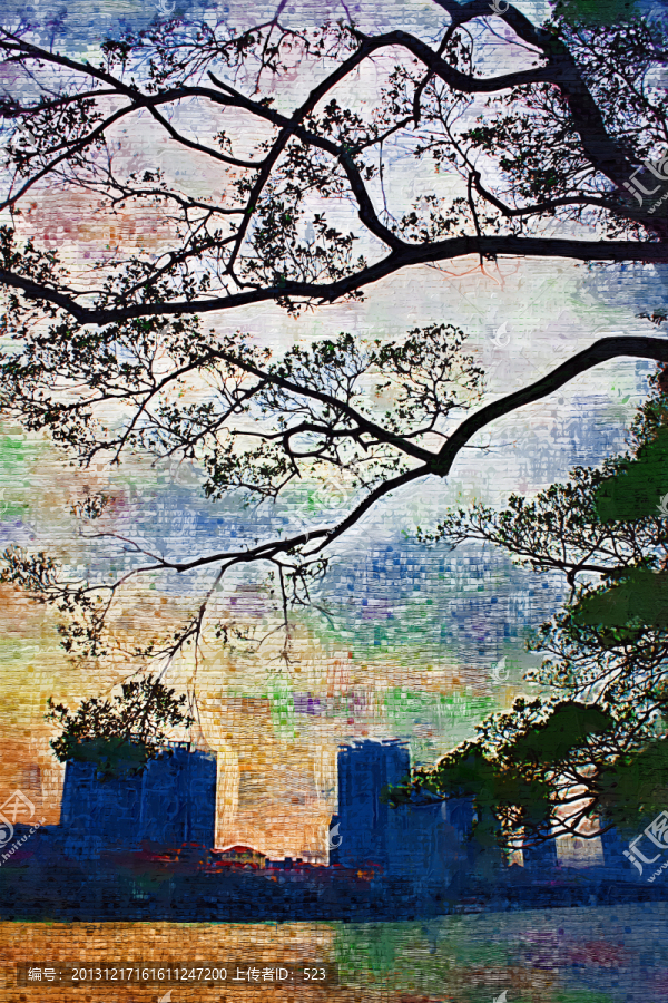 風(fēng)景抽象畫