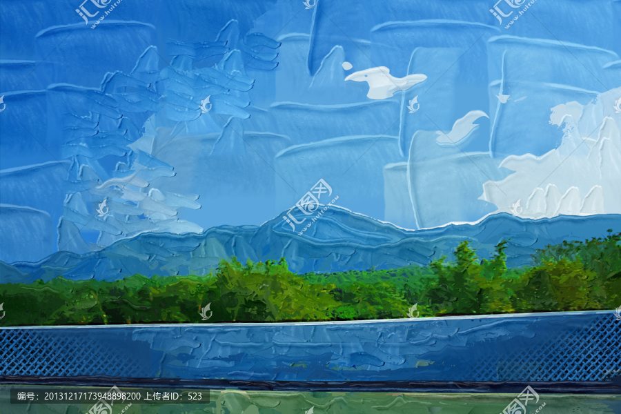 風(fēng)景水粉畫