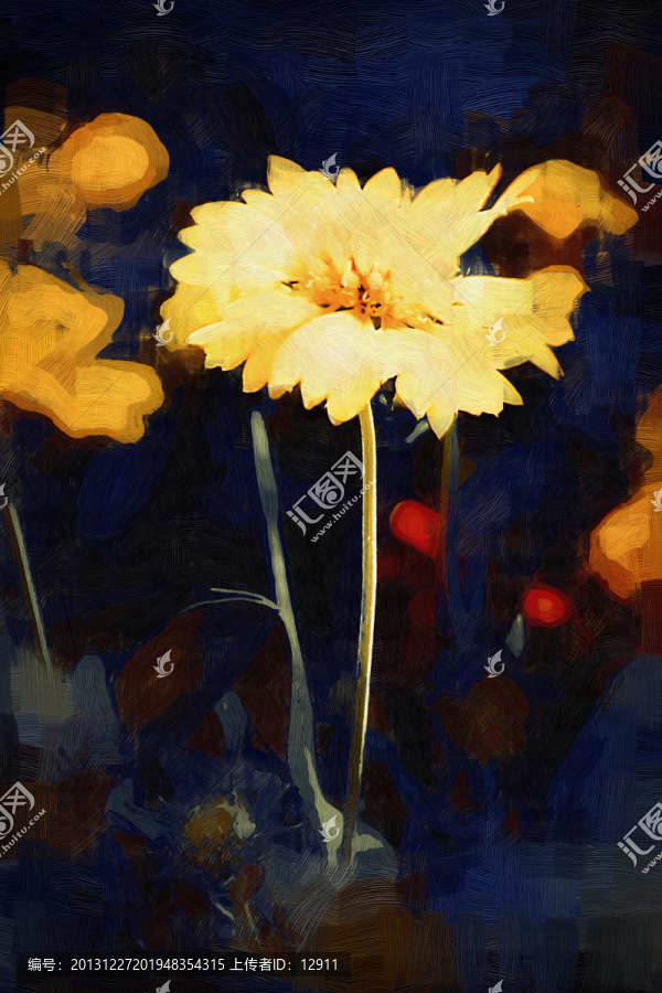 花卉裝飾畫,花卉油畫