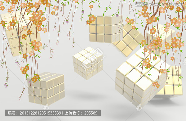 3D立體空間壁畫(huà)寫(xiě)真吊蘭
