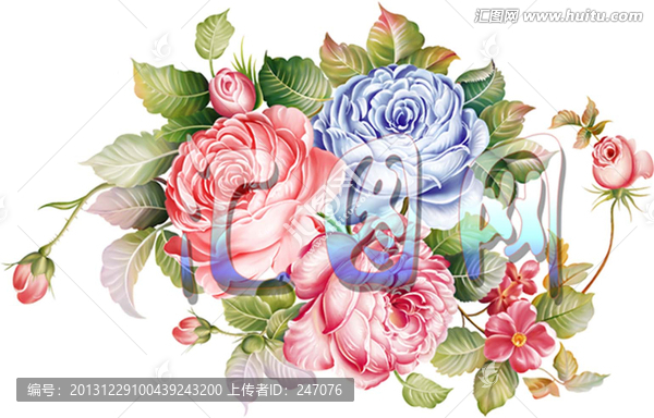 金粉玫瑰（通道分層）