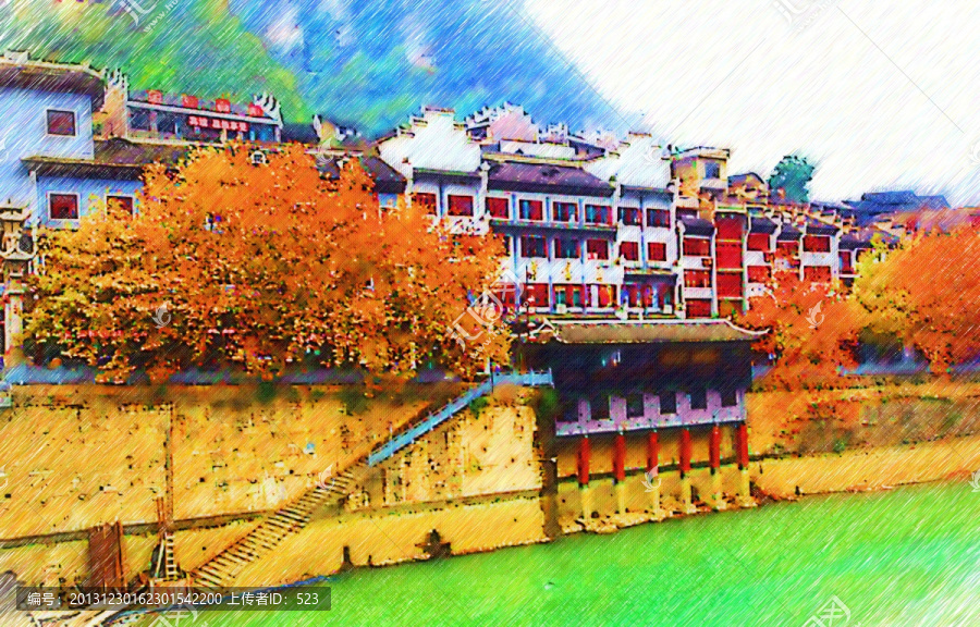 建筑風(fēng)景畫