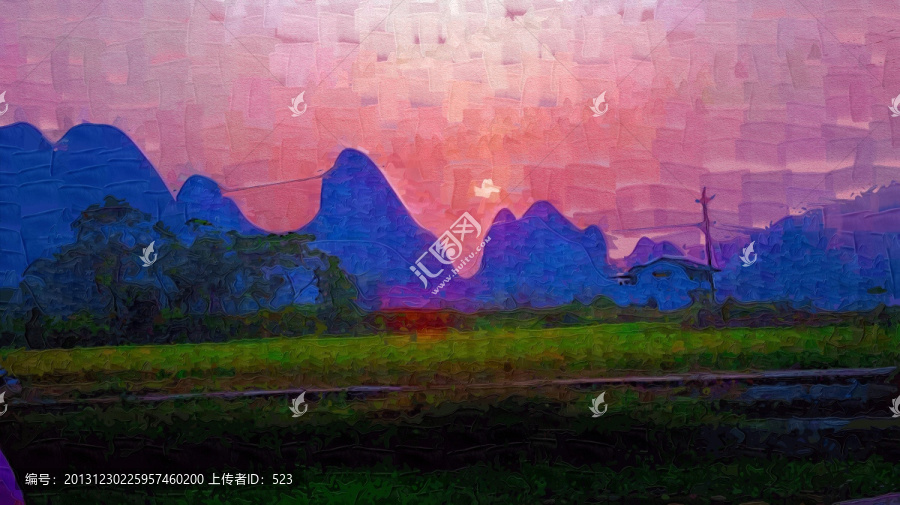 山坡油畫(huà)