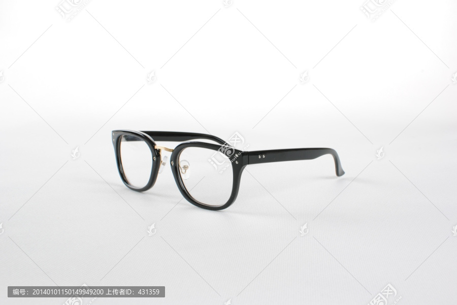 黑色平光眼镜