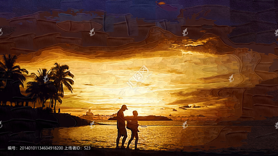 浪漫裝飾畫