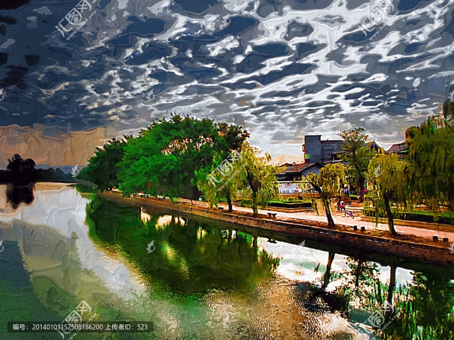 自然風(fēng)景油畫
