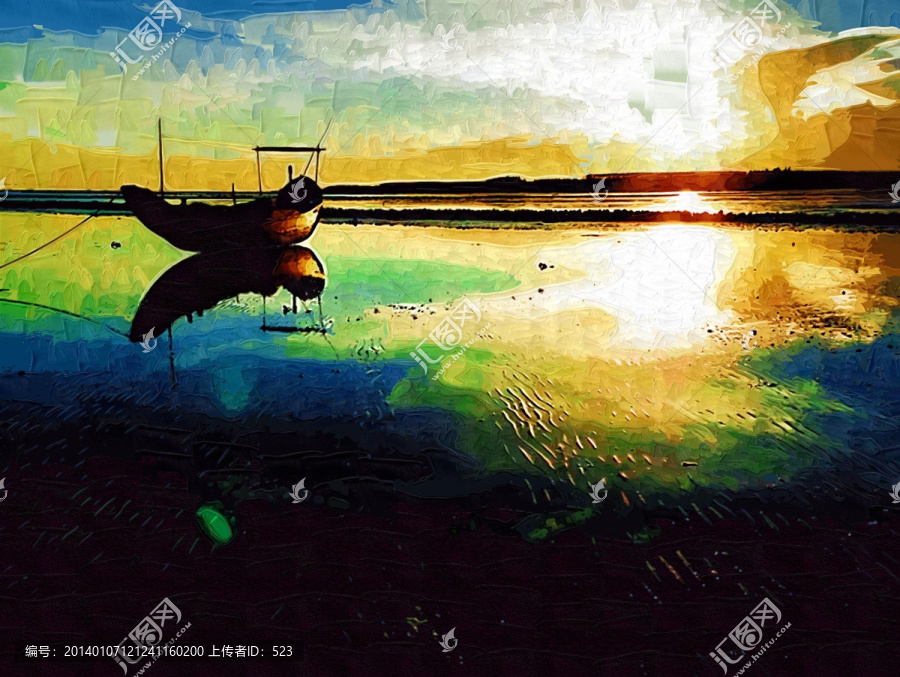 海景油畫