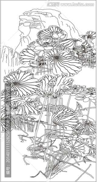 藝術(shù)玻璃,,荷花
