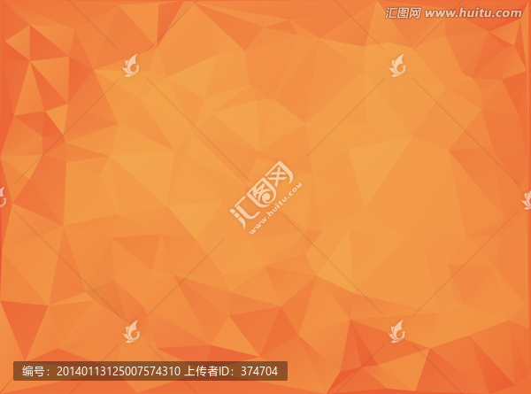 折紙多邊形背景橙黃色調(diào)