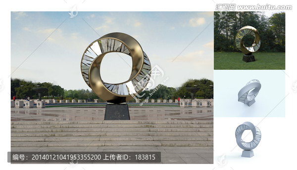 廣場(chǎng)雕塑3d模型