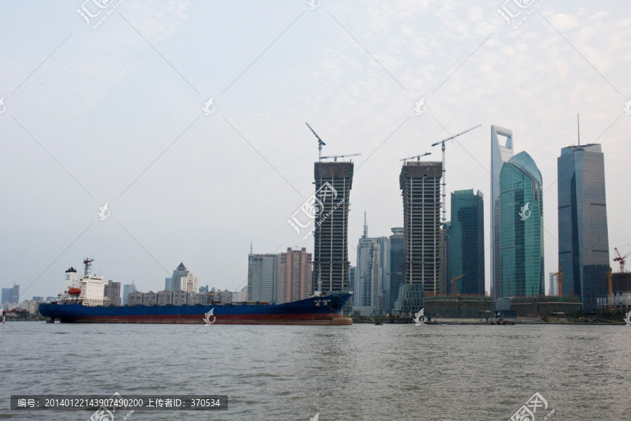 上海外灘,外灘港口,浦江,碼頭