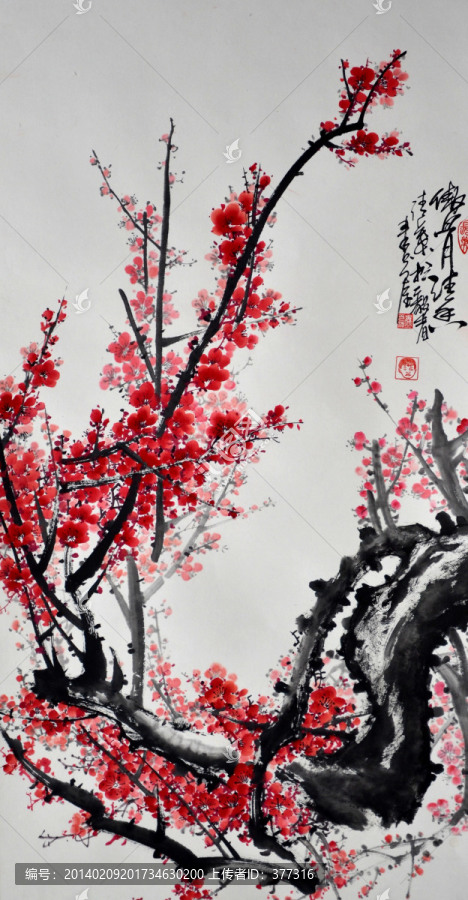 國(guó)畫梅花