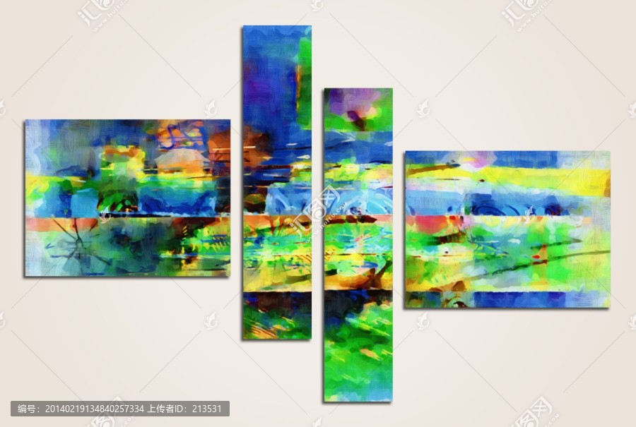 風景畫,抽象畫,風景套畫