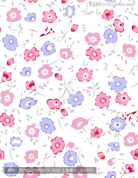 青花瓦小花,碎花