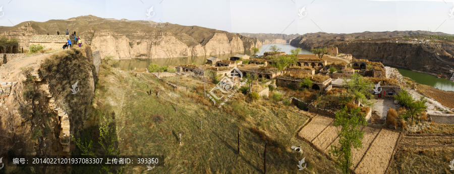 老牛湾风景区全景图,接片