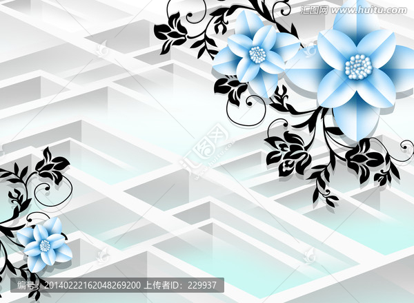 3D唯美時(shí)尚背景墻