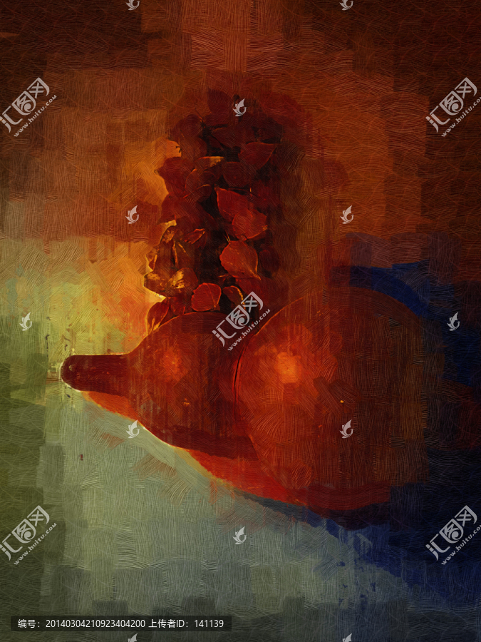 油畫,葫蘆油畫,農(nóng)家樂油畫
