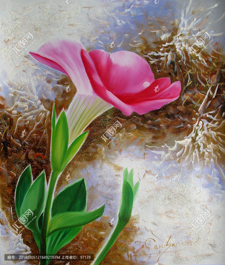 花卉油畫