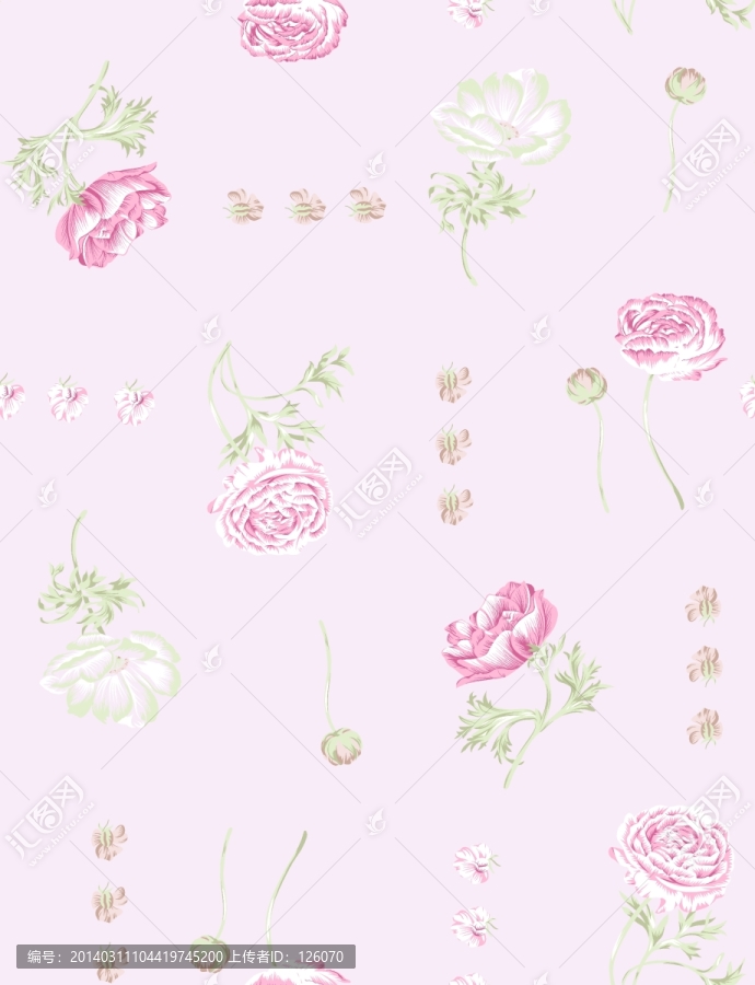 青花瓦素材花型