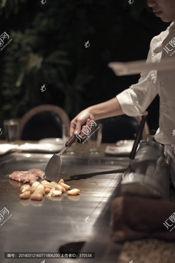 休闲餐饮,美食,铁板烧