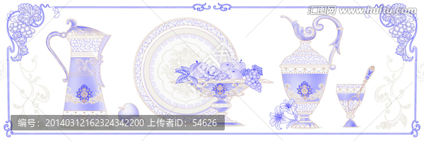 腰線花片廚房果盤茶具