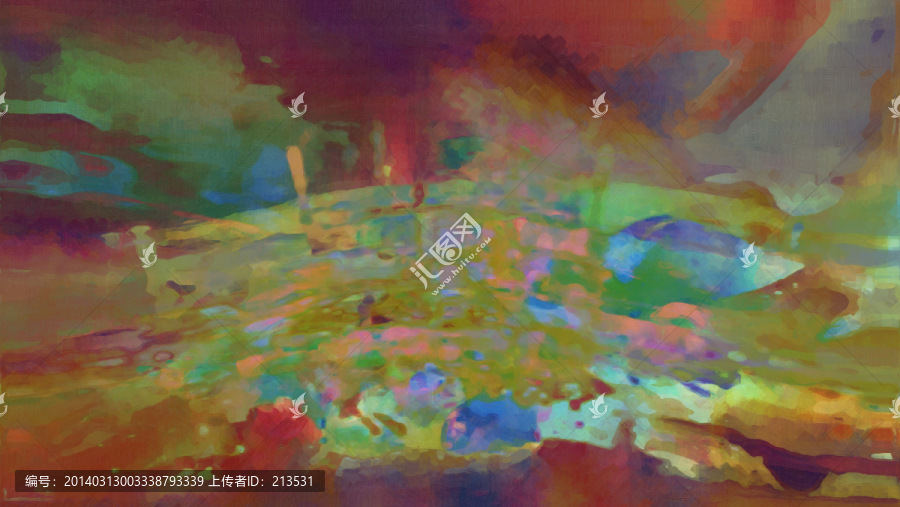 抽象油畫,壁畫
