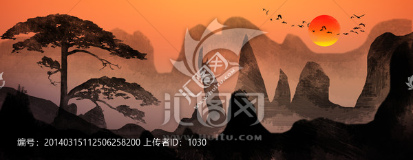 抽象藝術(shù),印象黃山