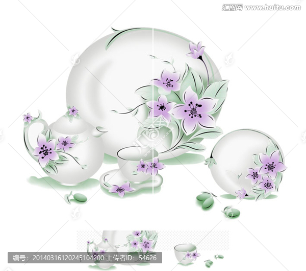 腰線(xiàn)花片廚房