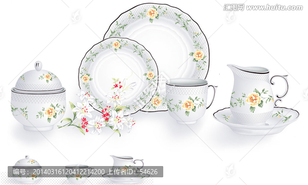 腰線花片組廚房用品