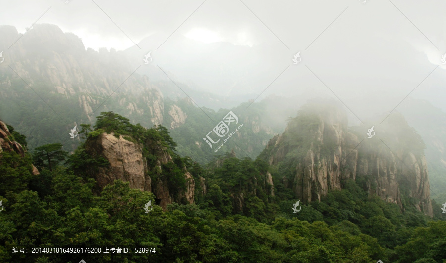 烟雨黄山