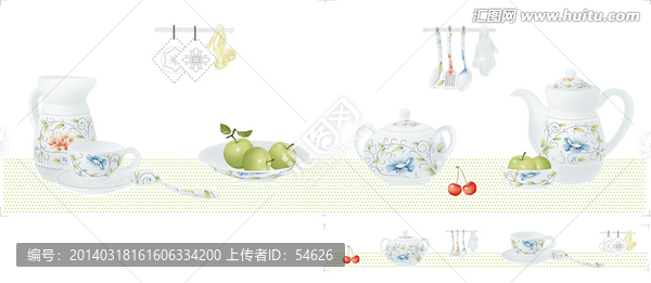 腰線花片廚房