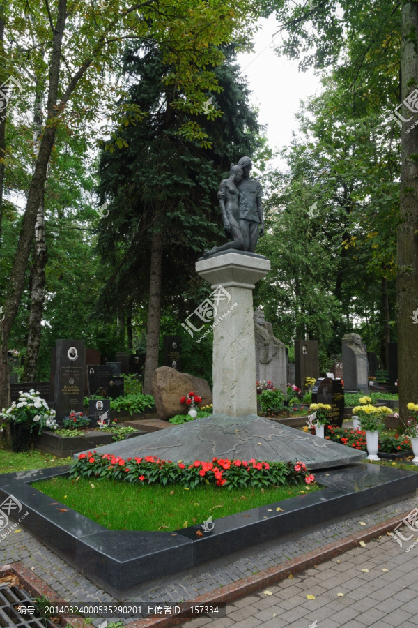 俄罗斯旅游莫斯科新圣母公墓