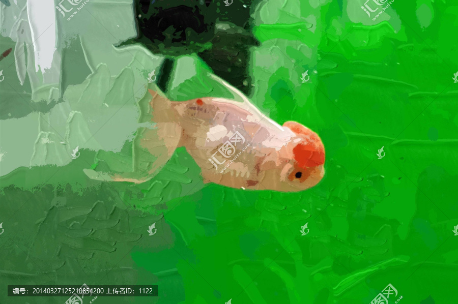 裝飾畫,金魚