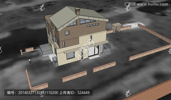 別墅建筑模型設(shè)計(jì)