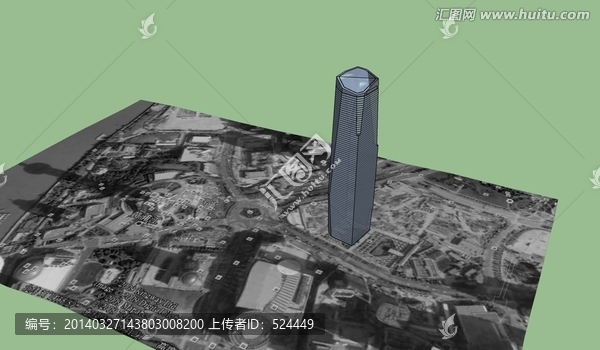 地標(biāo)建筑模型設(shè)計(jì)帶谷歌坐標(biāo)