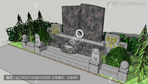 墓地设计,墓地模型