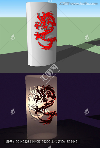 燈箱設(shè)計(jì)燈箱模型燈光設(shè)計(jì)日夜景