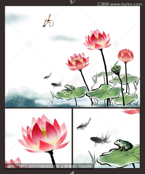荷花,古典,壁紙