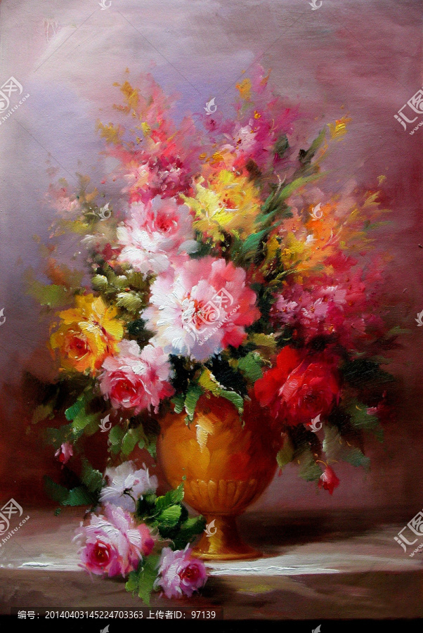 花卉油畫