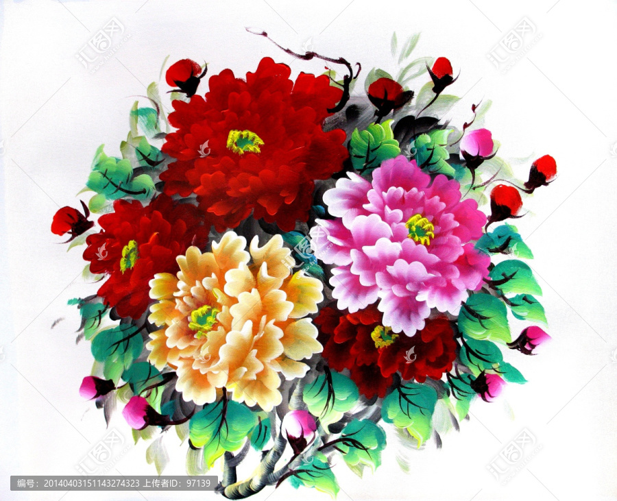 花卉油畫