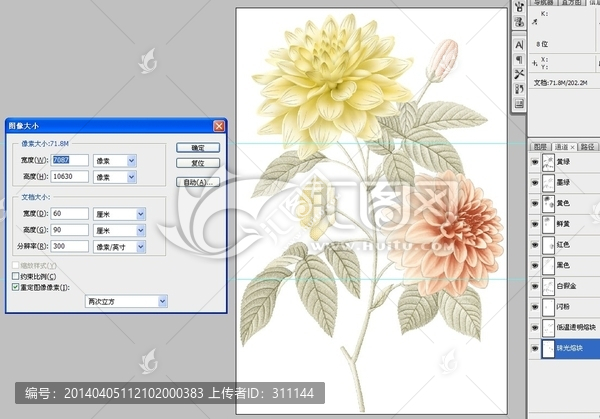 陶瓷花片,花,分好通道