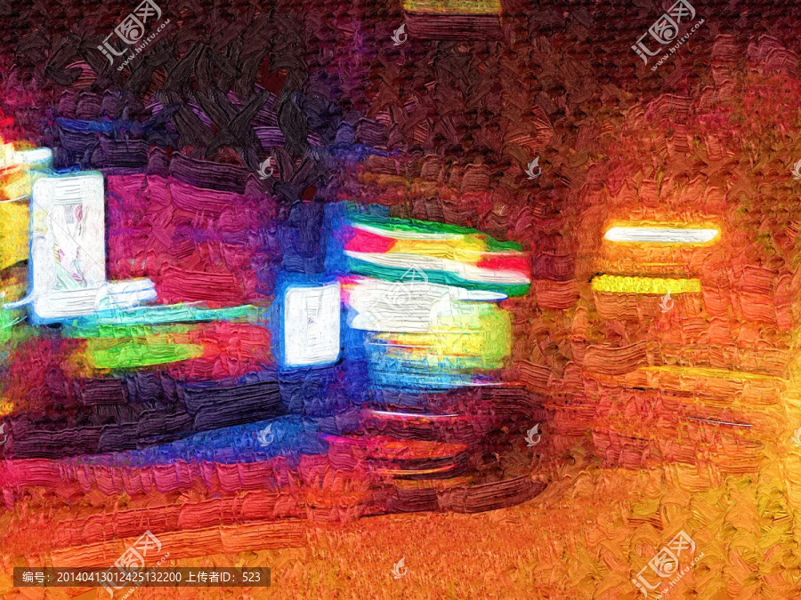 夜色街燈